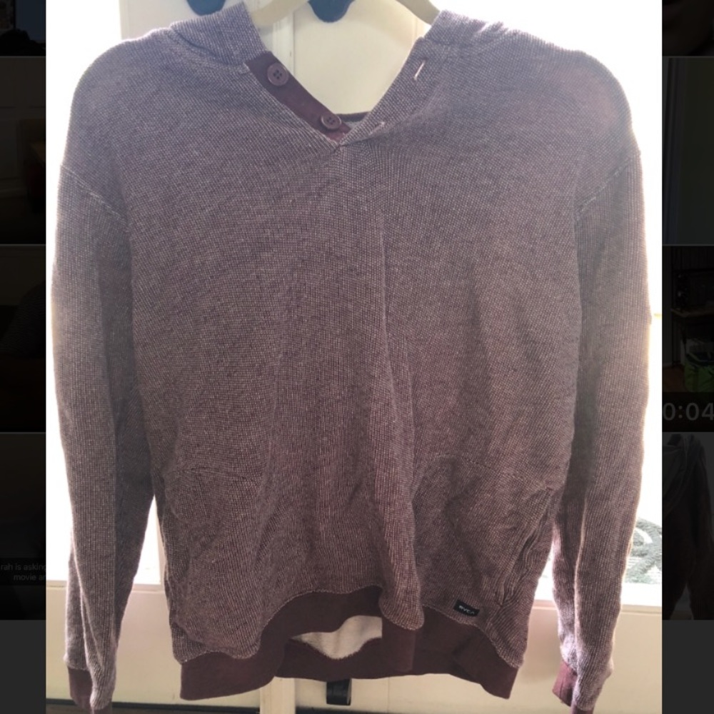 MAROON HOODIE FROM RVCA BARELY WORN